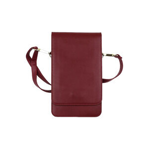 Gear Beast RFID Crossbody Phone Holder with Detachable Strap Burgundy